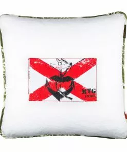 Mind The Gap Havana Tropicana Naval Flag II / Madagascar Linen Cushion