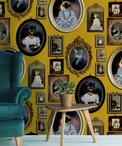 The Graduate Collection Les Jardins Royaux Cavalcade Of Cats Wallpaper