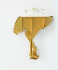 Ibride Diva Ostrich Brushed Gold