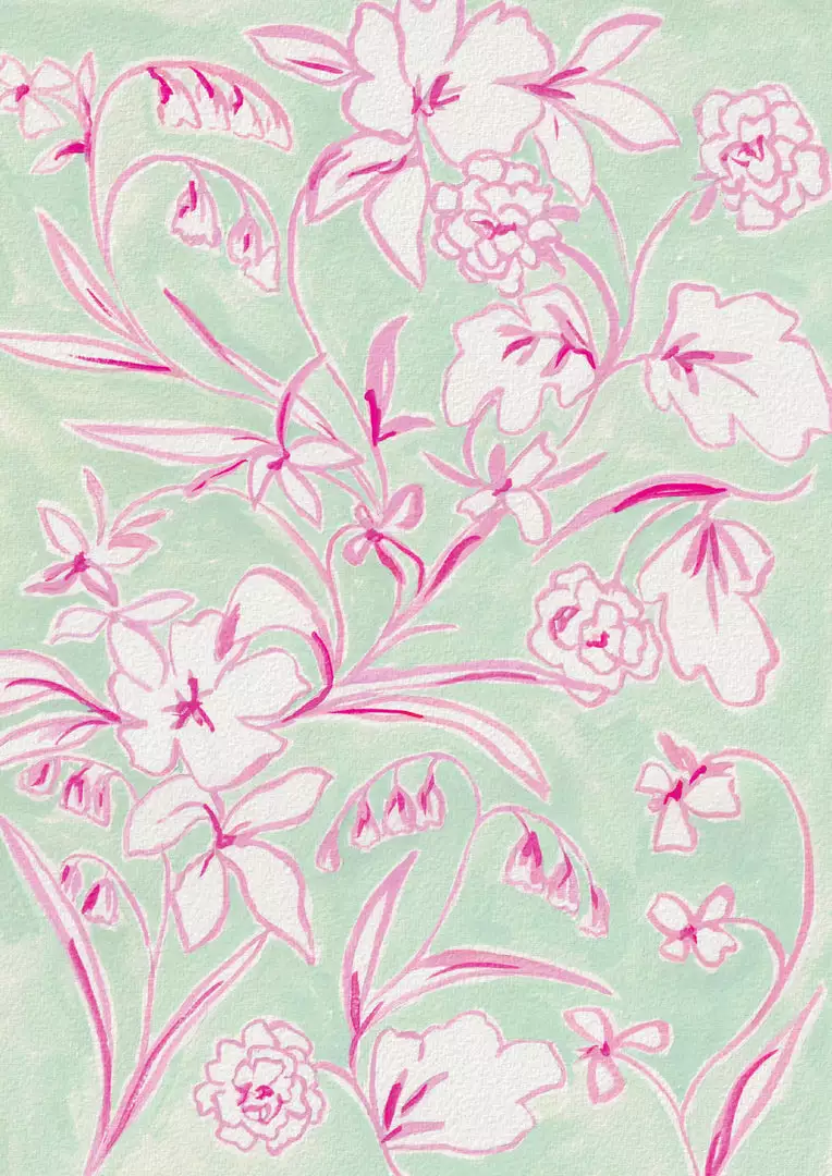 Candice Gray New A3 Pink One Colour Print 4 Candice Gray New A3 Pink One Colour Print