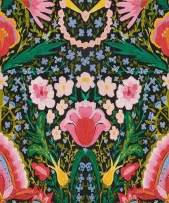 Mind The Gap Woodstock Collection, Susie Q Anthracite Wallpaper