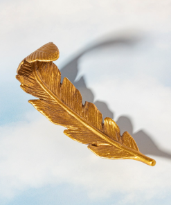 Sass & Belle Gold Feather Wall Hook