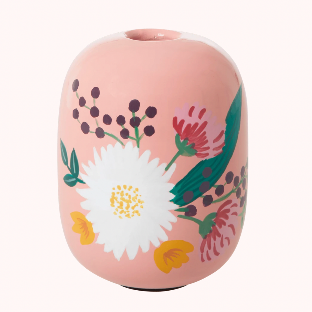 Rice By Rice Apricot Metal Candle Holder With Flowers New 3 Rice By Rice Apricot Metal Candle Holder With Flowers New