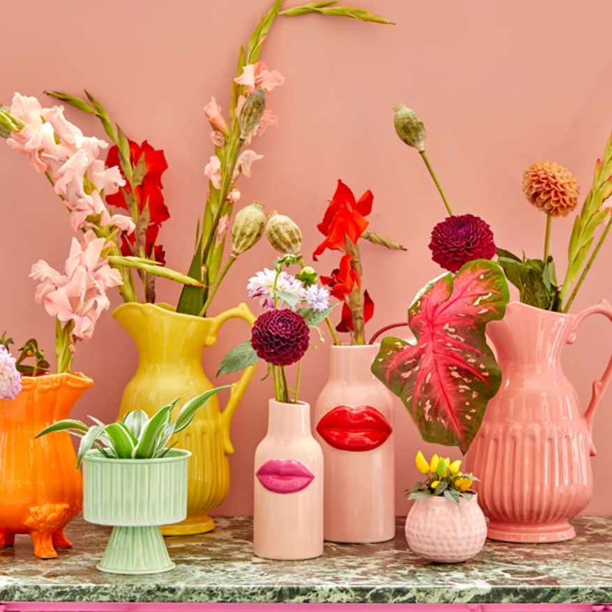 Rice By Rice Small Pink Lips Vase 4 Rice By Rice Small Pink Lips Vase