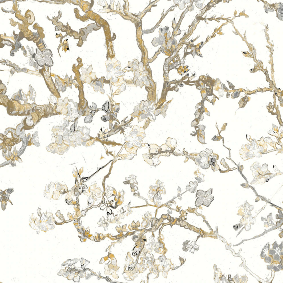 BN Van Gogh Wallpaper - Almond Blossom White Mint Les Jardins Royaux 10 BN Van Gogh Wallpaper - Almond Blossom White Mint Les Jardins Royaux