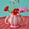 Rice By Rice Pink Prawn Ceramic Vase Rose & Thorn 2 Rice By Rice Pink Prawn Ceramic Vase Rose & Thorn