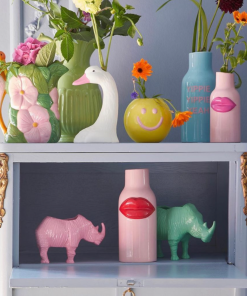 Rice DK Swan Head Ceramic Vase