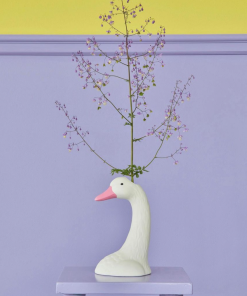 Rice DK Swan Head Ceramic Vase