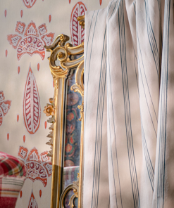 Mind The Gap Woodstock Fabrics, Wichita Stripes Heavy Linen New