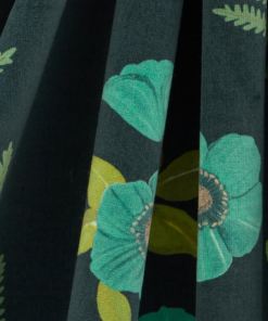 Liberty Fabrics Botanical Flora Velvet Wellington Fabric, Jade New