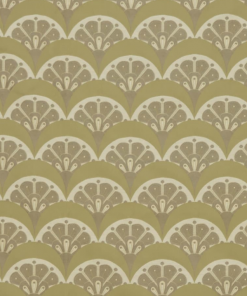 Liberty Fabrics Deco Scallop Multi Jacquard Fabric, Lichen New