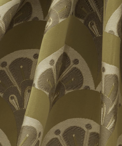 Liberty Fabrics New Deco Scallop Multi Jacquard Fabric, Pewter Dark