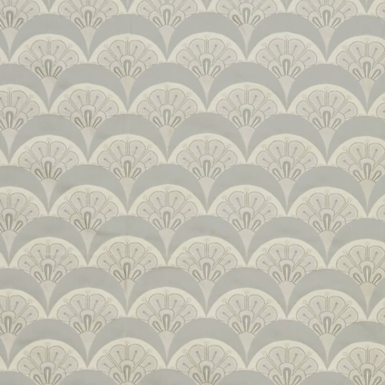 Liberty Fabrics Deco Scallop Multi Jacquard Fabric, Pewter New 3 Liberty Fabrics Deco Scallop Multi Jacquard Fabric, Pewter New