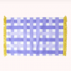 Rice By Rice Gingham Cotton Placemat In Purple & Yellow 2 Rice By Rice Gingham Cotton Placemat In Purple & Yellow
