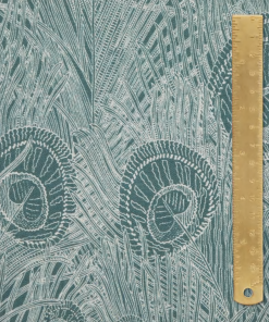 Liberty Fabrics Hebe Marlow Linen Fabric In Lichen Robin's Egg New