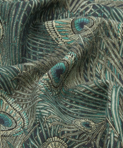 Liberty Fabrics New Hera Feather Ladbroke Linen, Jade