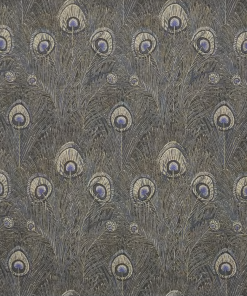 Liberty Fabrics Hera Feather Ladbroke Linen, Lapis New