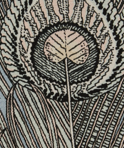 Liberty Fabrics New Hera Feather Vintage Velvet, Lapis