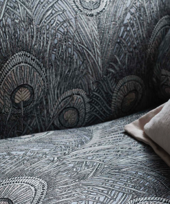 Liberty Fabrics New Hera Feather Vintage Velvet, Lapis