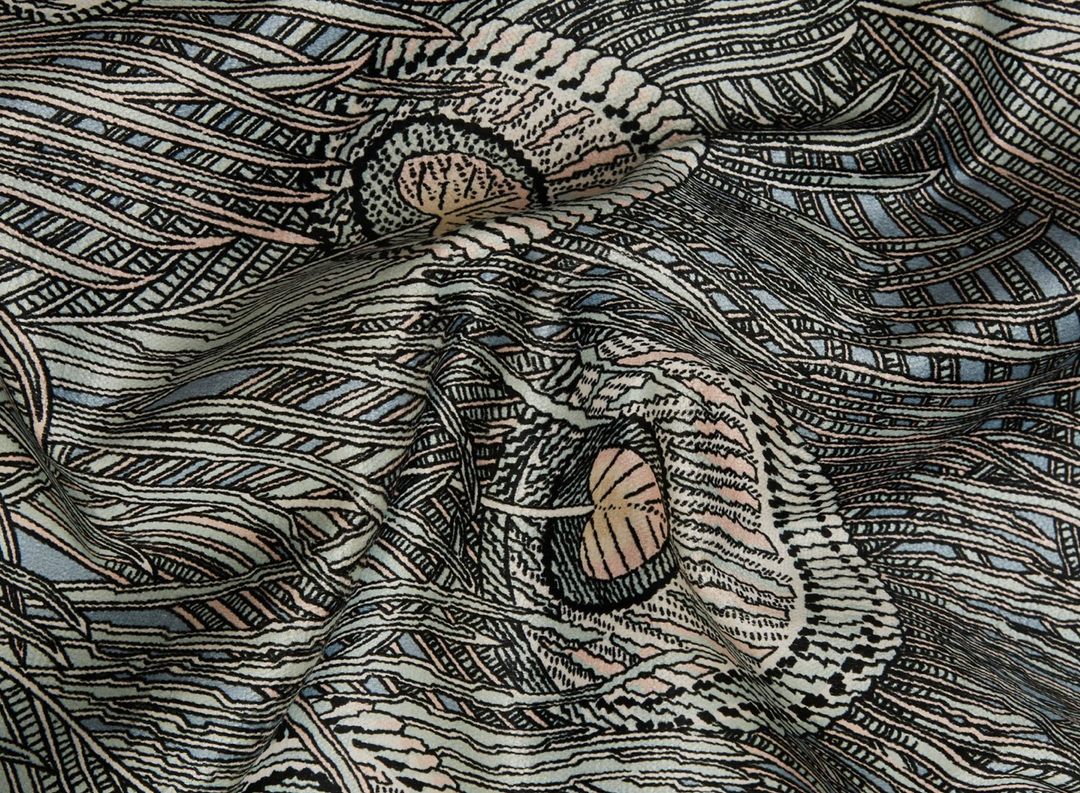 Liberty Fabrics Hera Feather Vintage Velvet, Pewter 5 Liberty Fabrics Hera Feather Vintage Velvet, Pewter