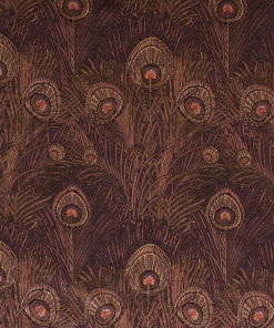 Liberty Fabrics New Hera Feather Vintage Velvet, Lapis