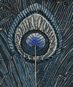 Liberty Fabrics New Hera Feather Vintage Velvet, Lapis