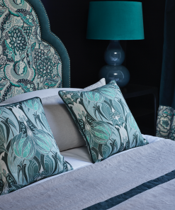 Liberty Fabrics Katherine Nouveau Emberton Linen, Jade New