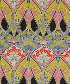 Liberty Fabrics Ianthe Bloom Multi Cotton Velvet, Dark Pewter