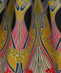 Liberty Fabrics Ianthe Bloom Multi Cotton Velvet, Lichen New