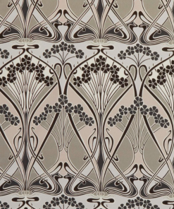 Liberty Fabrics Ianthe Bloom Multi Cotton Velvet, Dark Pewter