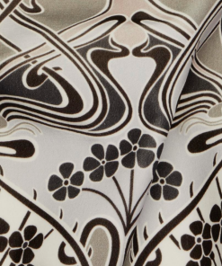 Liberty Fabrics Ianthe Bloom Multi Cotton Velvet, Dark Pewter