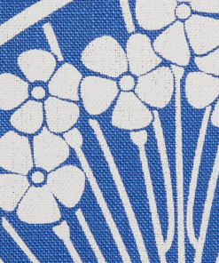 Liberty Fabrics New Ianthe Bloom Stencil Chiltern Linen, Lapis 20 Liberty Fabrics New Ianthe Bloom Stencil Chiltern Linen, Lapis