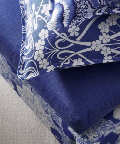 Liberty Fabrics Ianthe Bloom Stencil Chiltern Linen, Lacquer New