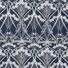 Liberty Fabrics New Ianthe Bloom Stencil Chiltern Linen, Pewter 1 Liberty Fabrics New Ianthe Bloom Stencil Chiltern Linen, Pewter