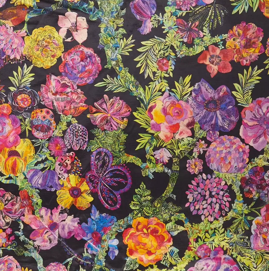 Liberty Fabrics Jeffery Rose Tree Vintage Velvet, Golden 8 Liberty Fabrics Jeffery Rose Tree Vintage Velvet, Golden