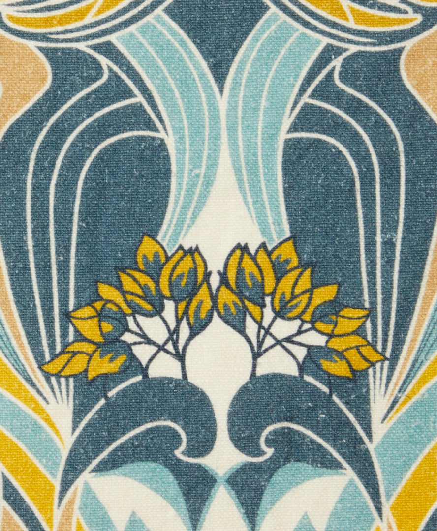 Liberty Fabrics Katherine Nouveau Emberton Linen, Lichen New 5 Liberty Fabrics Katherine Nouveau Emberton Linen, Lichen New