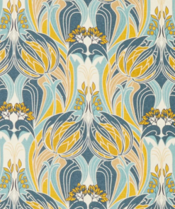 Liberty Fabrics Katherine Nouveau Emberton Linen, Lichen New