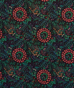 Liberty Fabrics New Marquess Garden Cotton Velvet, Lacquer