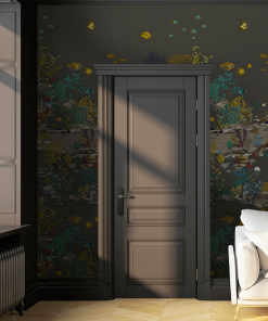 Josephine Munsey Underwater Jungle Wallpaper In Graphite