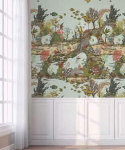 Josephine Munsey Underwater Jungle Wallpaper In Graphite