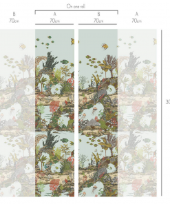 Josephine Munsey Underwater Jungle Wallpaper In Graphite