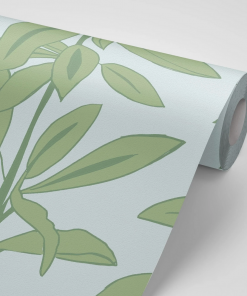 Annika Reed Studio Rubber Plant Wallpaper, Leaves At Midnight 17 Annika Reed Studio Rubber Plant Wallpaper, Leaves At Midnight