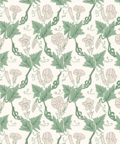 Annika Reed Studio Bindweed Wallpaper, Pink Trumpet