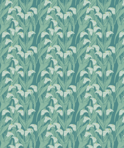 Annika Reed Studio Calla Lily Wallpaper, Blooming Green