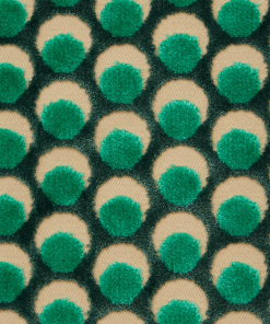 Liberty Fabrics Ottoman Spot Cut Velvet Fabric In Pewter