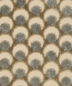 Liberty Fabrics Ottoman Spot Cut Velvet Fabric In Pewter