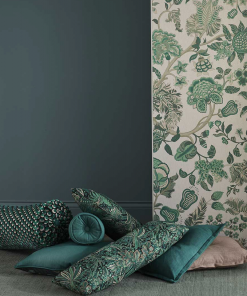 Liberty Fabrics Ottoman Spot Cut Velvet Fabric In Lichen