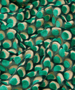 Liberty Fabrics Ottoman Spot Cut Velvet Fabric In Lichen