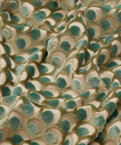 Liberty Fabrics Ottoman Spot Cut Velvet Fabric In Pewter