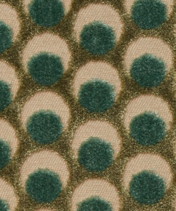 Liberty Fabrics Ottoman Spot Cut Velvet Fabric In Lichen